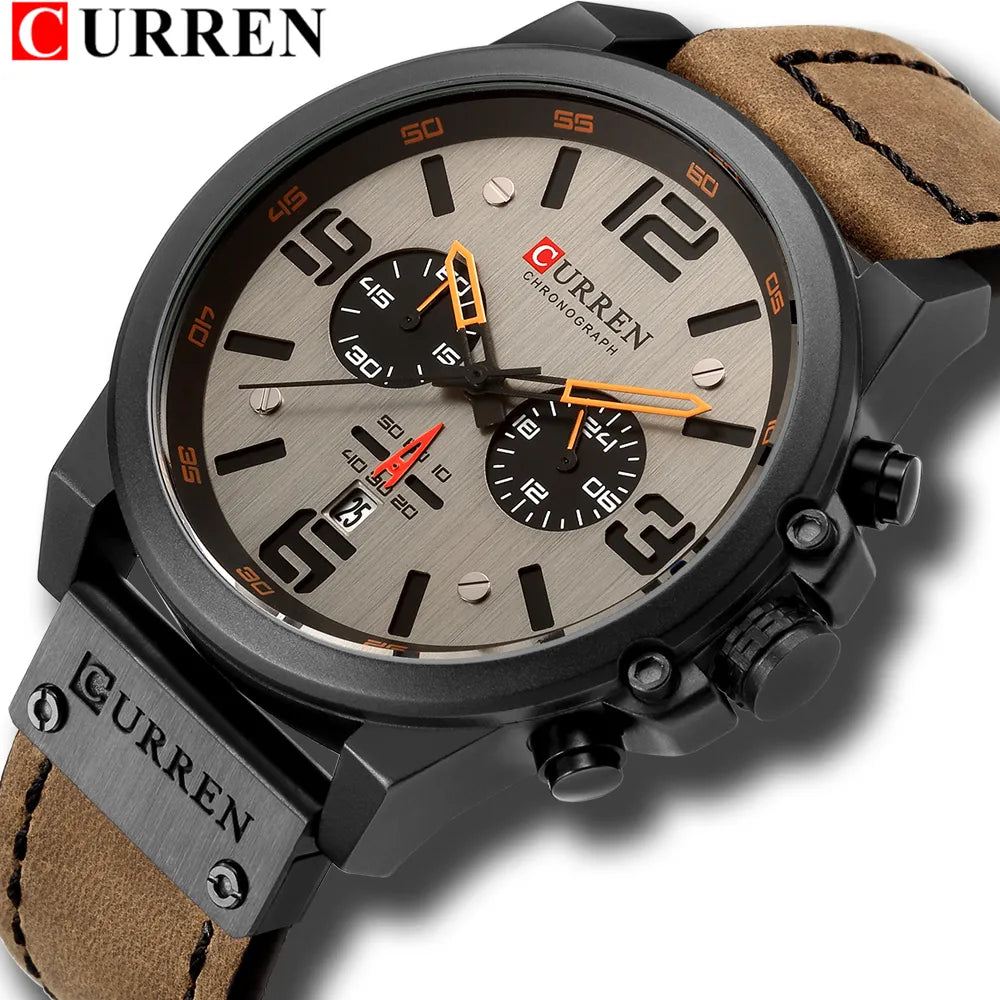 Relógio Curren Masculino Casual Original - MatPro - Curren Brasil